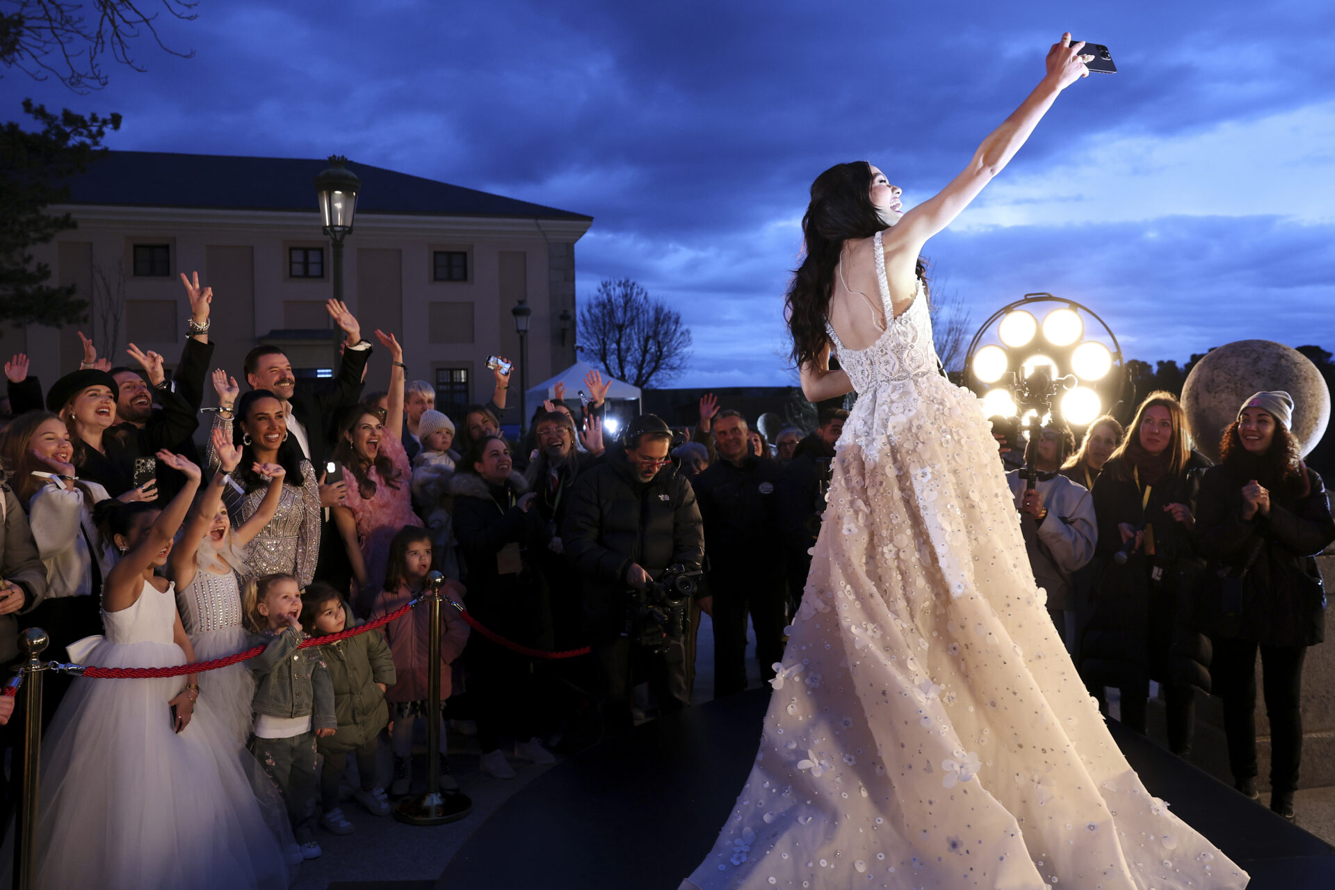 Rachel Segler en el estreno europeo de 'Blancanieves', organizado por Disney en el Alcázar de Segovia. Foto de Pablo Cuadra/Getty Images para Disney
