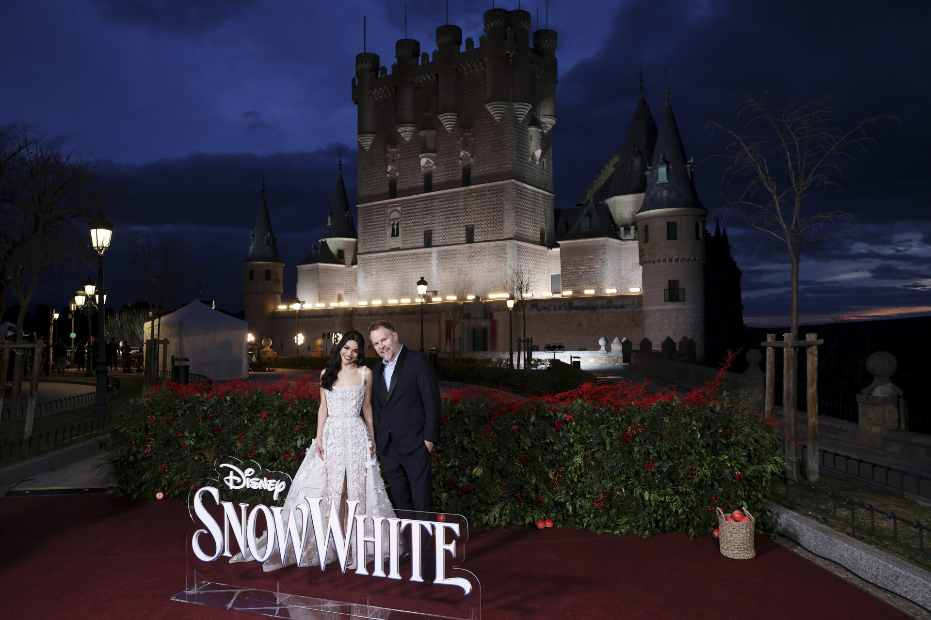 Rachel Segler en el estreno europeo de 'Blancanieves', organizado por Disney en el Alcázar de Segovia. Foto de Pablo Cuadra/Getty Images para Disney