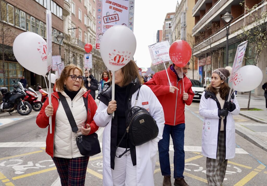 Manifestación en defensa de la sanidad pública