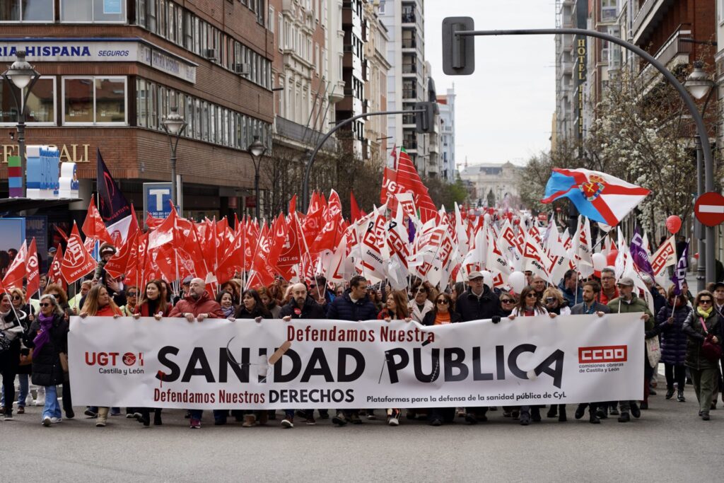 Manifestación en defensa de la sanidad pública