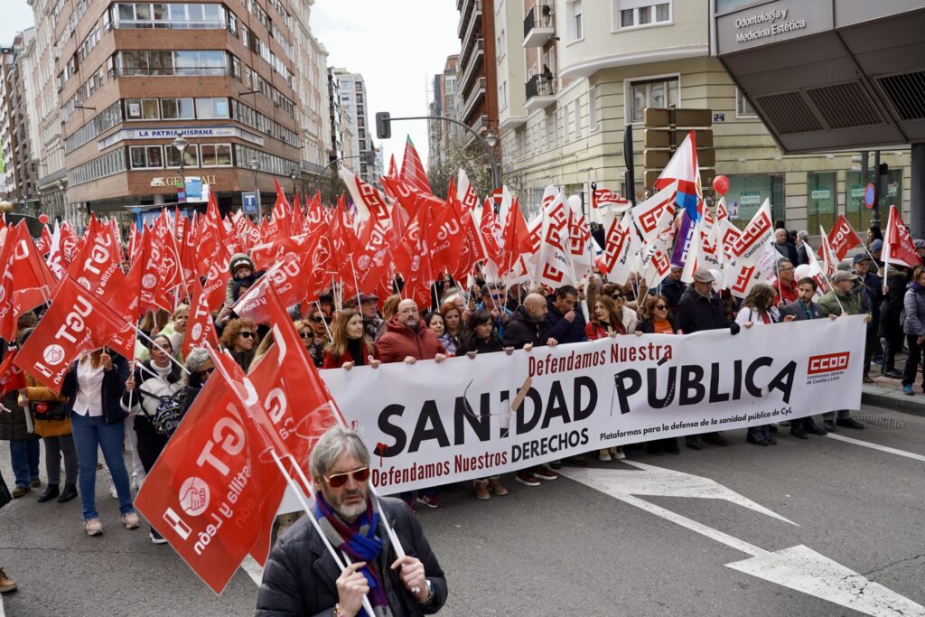 Manifestación en defensa de la sanidad pública