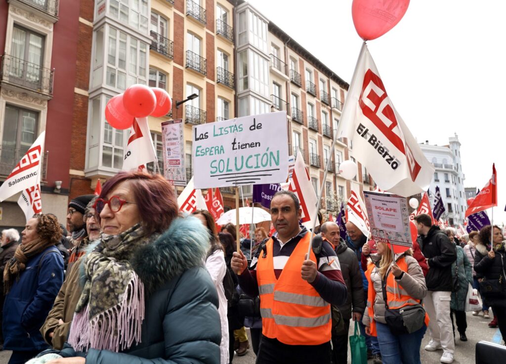 Manifestación en defensa de la sanidad pública