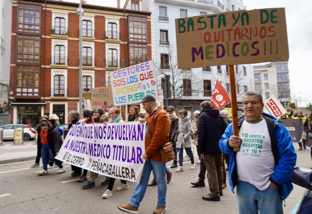 Manifestación en defensa de la sanidad pública