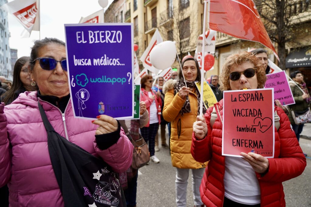 Manifestación en defensa de la sanidad pública