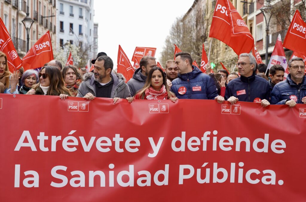 Manifestación en defensa de la sanidad pública