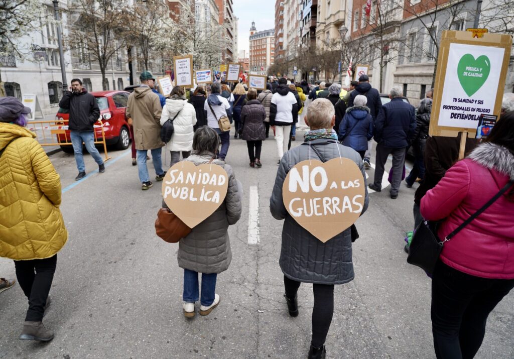 Manifestación en defensa de la sanidad pública