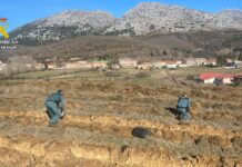 Investigadas dos personas por los daños causados en el yacimiento romano de Santibáñez de la Peña