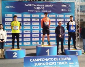 Samuel Gutiérrez en el podio