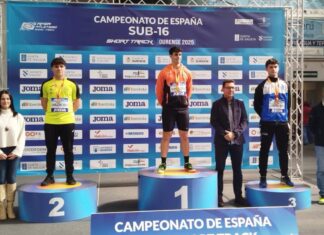 Samuel Gutiérrez en el podio