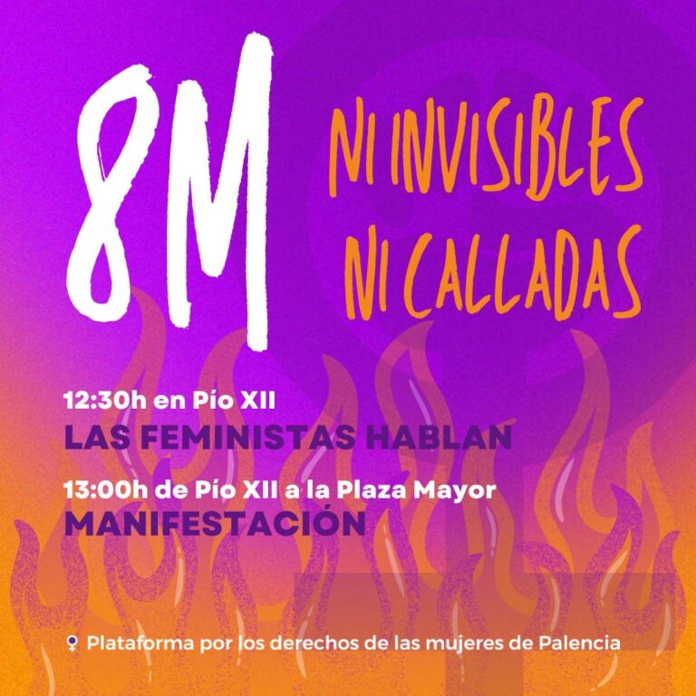 cartel plataforma derechos mujeres 8M 2025