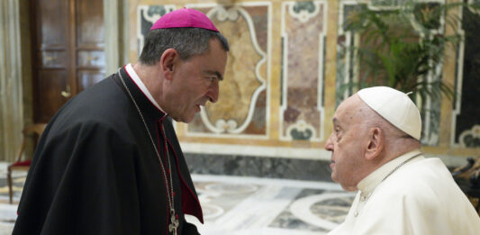 Mikel Garciandía con el Papa Francisco
