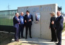 Visita del consejero de Medio Ambiente, Vivienda y Ordenación del Territorio a la Estación Depuradora de Aguas Residuales (EDAR) de Grijota