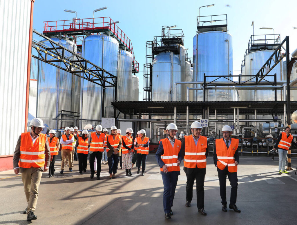 Visita al Centro de Producción Factoría de Especialidades de Repsol en Palencia, acto de presentación de la nueva línea de inversión de la compañía. Foto: Brágimo ICAL