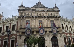 Diputación de Palencia banderas a media asta