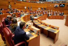 Pleno de las Cortes de Castilla y León que comienza con las preguntas de control a los miembros del Ejecutivo autonómico.