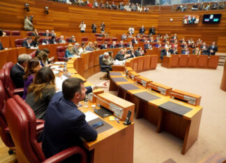 Pleno de las Cortes de Castilla y León que comienza con las preguntas de control a los miembros del Ejecutivo autonómico.