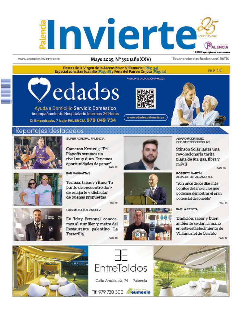 Portada Palencia Invierte mayo 2025