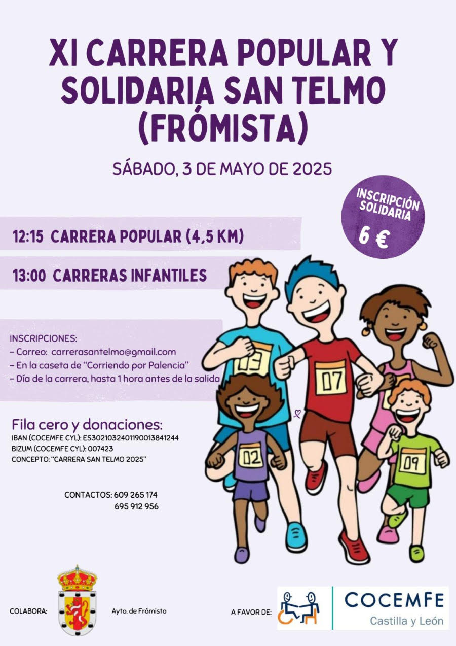 Carrera popular y solidaria de San Telmo, en Frómista