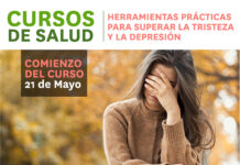cartel curso: herramientas practicas para superar la tristeza y depresión