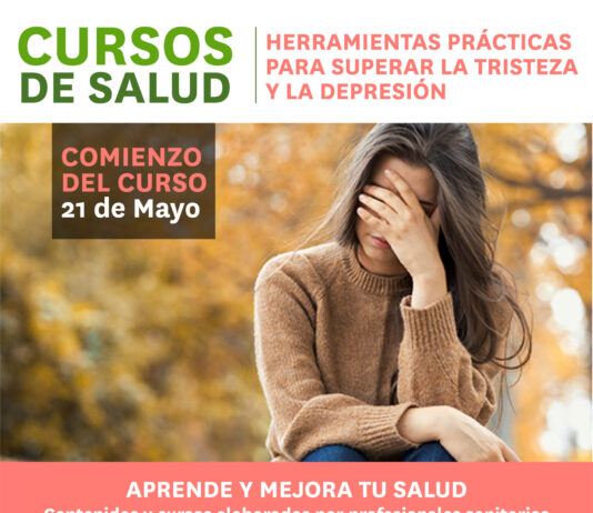 cartel curso: herramientas practicas para superar la tristeza y depresión