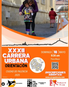 Cartel 32ª Carrera Urbana de Orientación Ciudad de Palencia