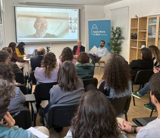 balance de las actividades realizadas por la Fundación Santa María la Real en 2024. Evento interno de presentación de la memoria de actividad