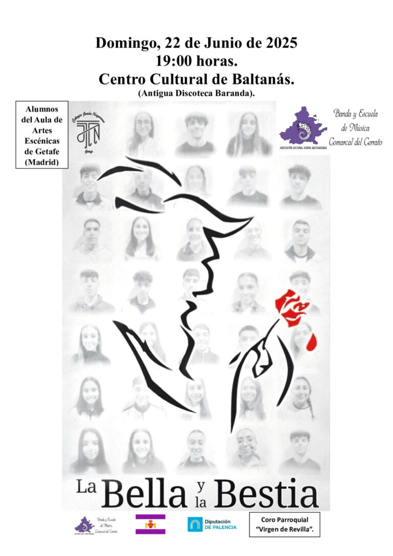 Baltanás acoge el musical 'La Bella y la Bestia' el 22 de junio