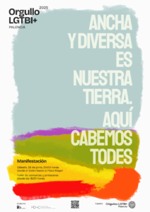 Cartel Orgullo LGTBI+ Palencia 2025