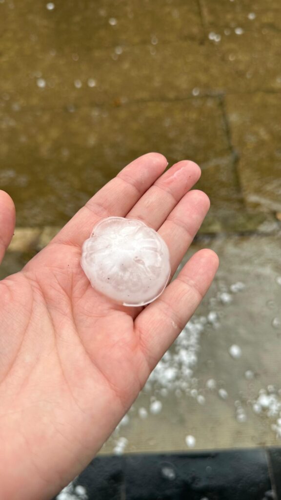 Granizada en Osorno, viernes 4 de julio