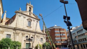 Iglesia de La Compañía esta mañana de martes