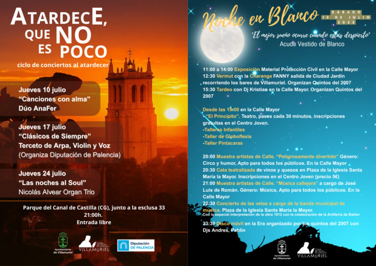 NOCHE EN BLANCO Y ATARDECE QUE NO ES POCO VILLAMURIEL 2025