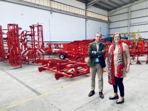 Foto reciente de una visita de la Diputación al polígono de Venta de Baños