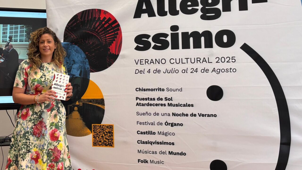 Carolina Valbuena en la rueda de prensa de balance del Allegrissimo