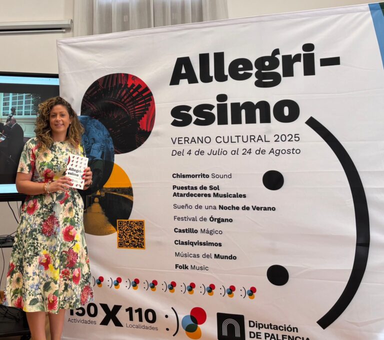 Carolina Valbuena en la rueda de prensa de balance del Allegrissimo