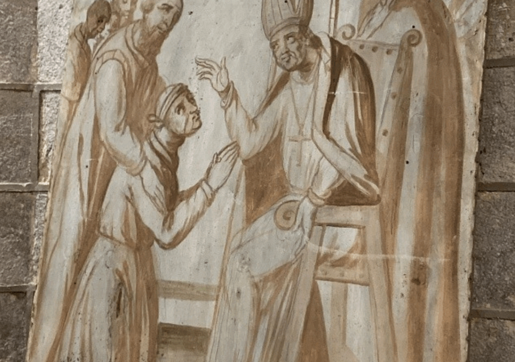 Boceto del siglo XVI oculto en el retablo mayor de la parroquia de Pedraza de Campos