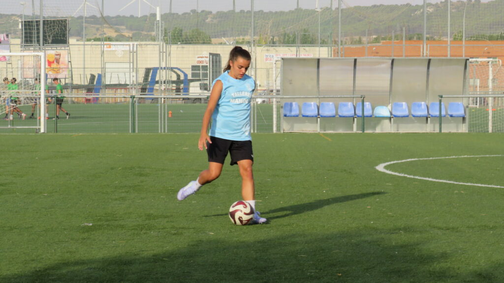 El Palencia Fútbol Femenino en su primer entrenamiento de pretemporada 2025-26. Fotografía: Palencia en la Red