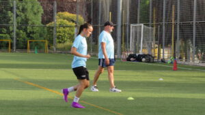 El Palencia Fútbol Femenino en su primer entrenamiento de pretemporada 2025-26. Fotografía: Palencia en la Red
