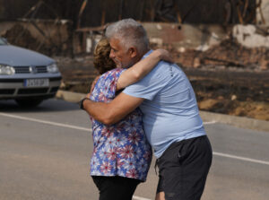 Incendio en Las Médulas (León). Fotografía: César Hornija (ICAL)