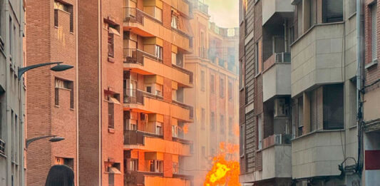 Incendio tubería de gas en Zamora - ICAL