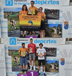 Podium femenino y masculino en Lantadilla