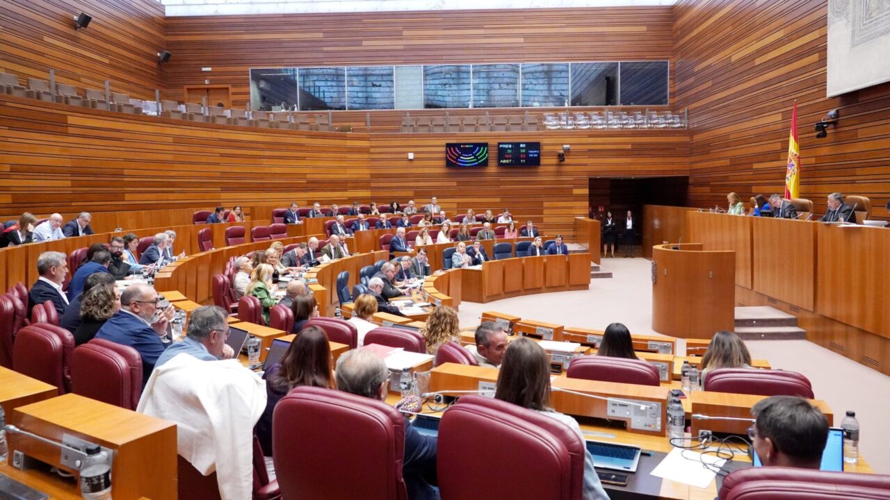 Segunda jornada de la primera sesión plenaria del curso en las Cortes de Castilla y León. Fotografía: Miriam Chacón (ICAL)