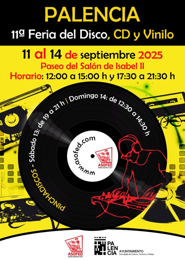 Cartel de la 11ª Feria del Disco, CD y Vinilo