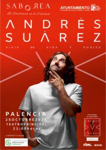 Cartel del concierto de Andrés Suárez en Palencia