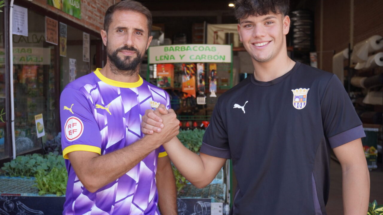 Canario y Unai, jugadores del Palencia CF