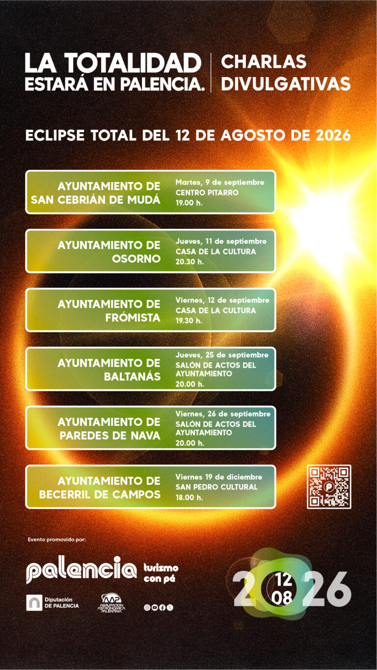 La Diputación inicia hoy en San Cebrián de Mudá sus charlas informativas en la provincia sobre el eclipse solar de 2026