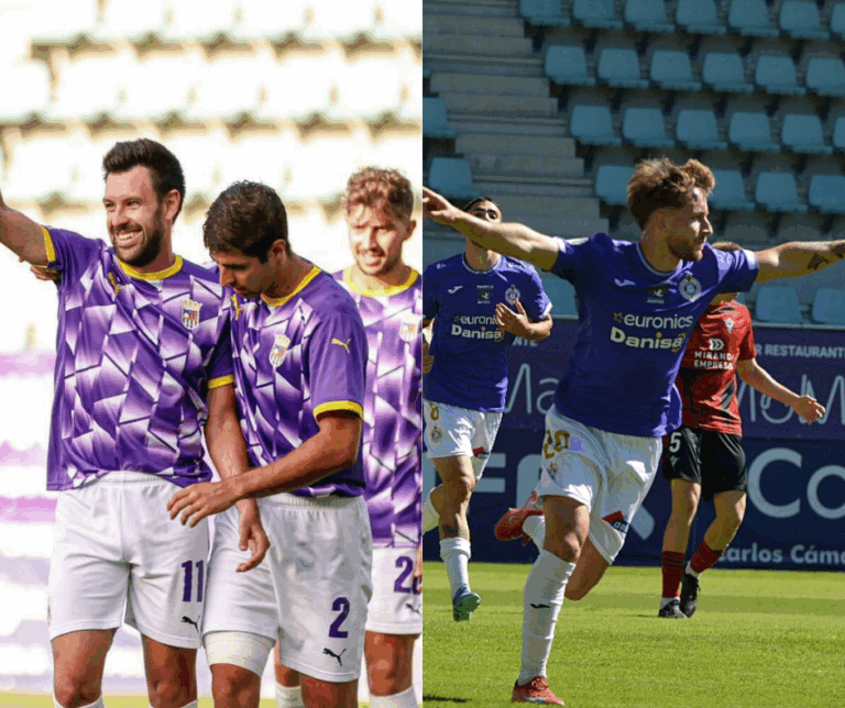 Fotografías: Óscar Martínez / Palencia CF (izq.) y Julio Robles / Palencia Cristo Atlético (der.)