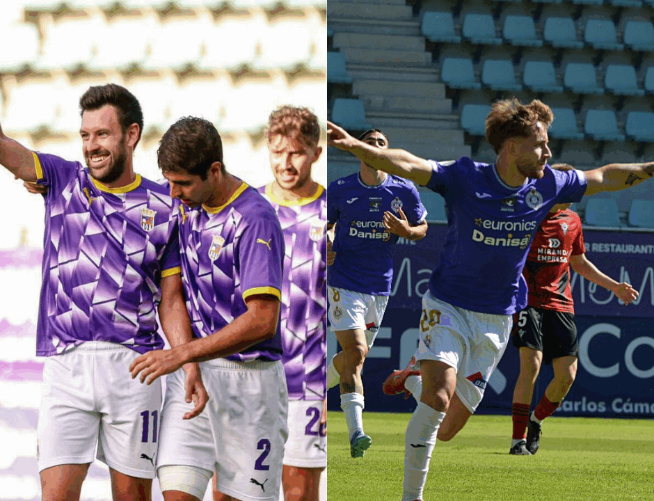 Fotografías: Óscar Martínez / Palencia CF (izq.) y Julio Robles / Palencia Cristo Atlético (der.)