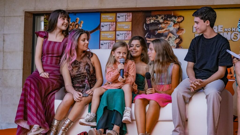 Encuentro del elenco infantil de 'Padre no hay más que uno' en Guardo. Fotos: OceanGrain Audiovisual