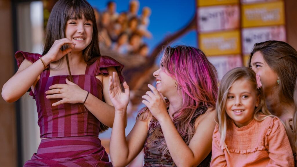 Encuentro del elenco infantil de 'Padre no hay más que uno' en Guardo. Fotos: OceanGrain Audiovisual