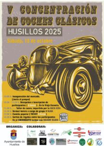Cartel de la V Concentración Coches Clásicos Husillos